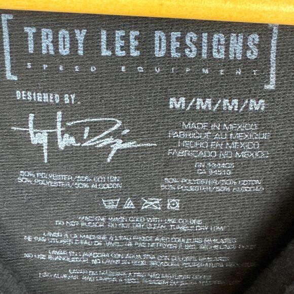 Troy Lee Designs Women’s Honda Sweatshirt Boat Neck Drop Shoulder Black Size M - Picture 7 of 7